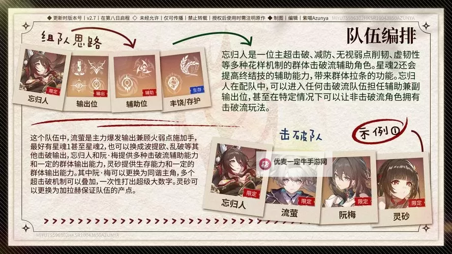《崩坏星穹铁道》忘归人全面培养一图流 忘归人出装与配队推荐图2