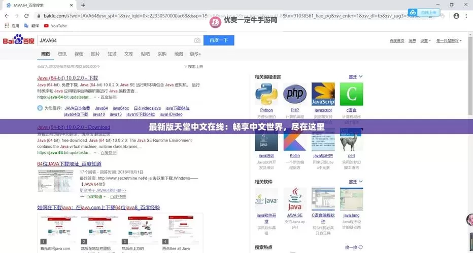 探索纯粹之境：最佳在线天堂中文资源推荐图1