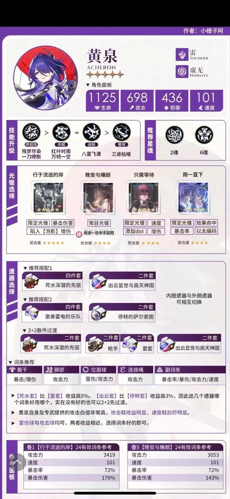 《崩坏星穹铁道》2.1黄泉生存位养成及光锥讲解 宇宙市场趋势适配性分析图1