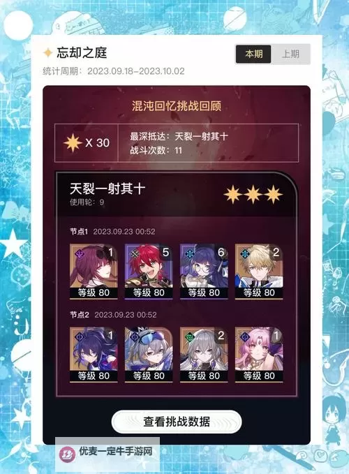 《崩坏星穹铁道》忘却之庭通用阵容推荐图2