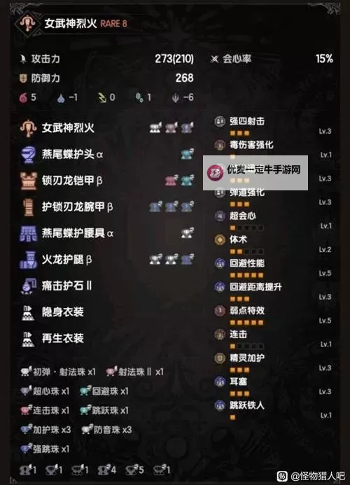 《怪物猎人荒野》属性重弩毕业配装推荐图2