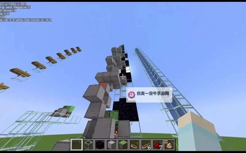 我的世界 快速向上运输物品装置制作图文教程图2