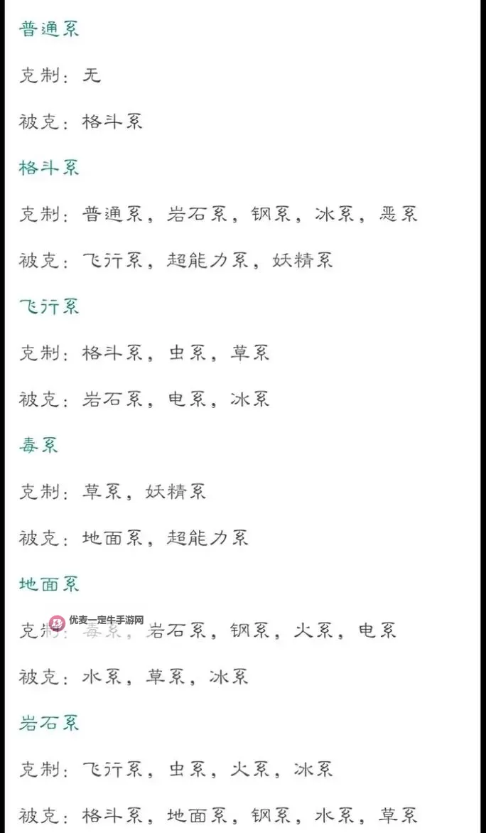 《口袋妖怪究极日月》对战基础属性详解图1