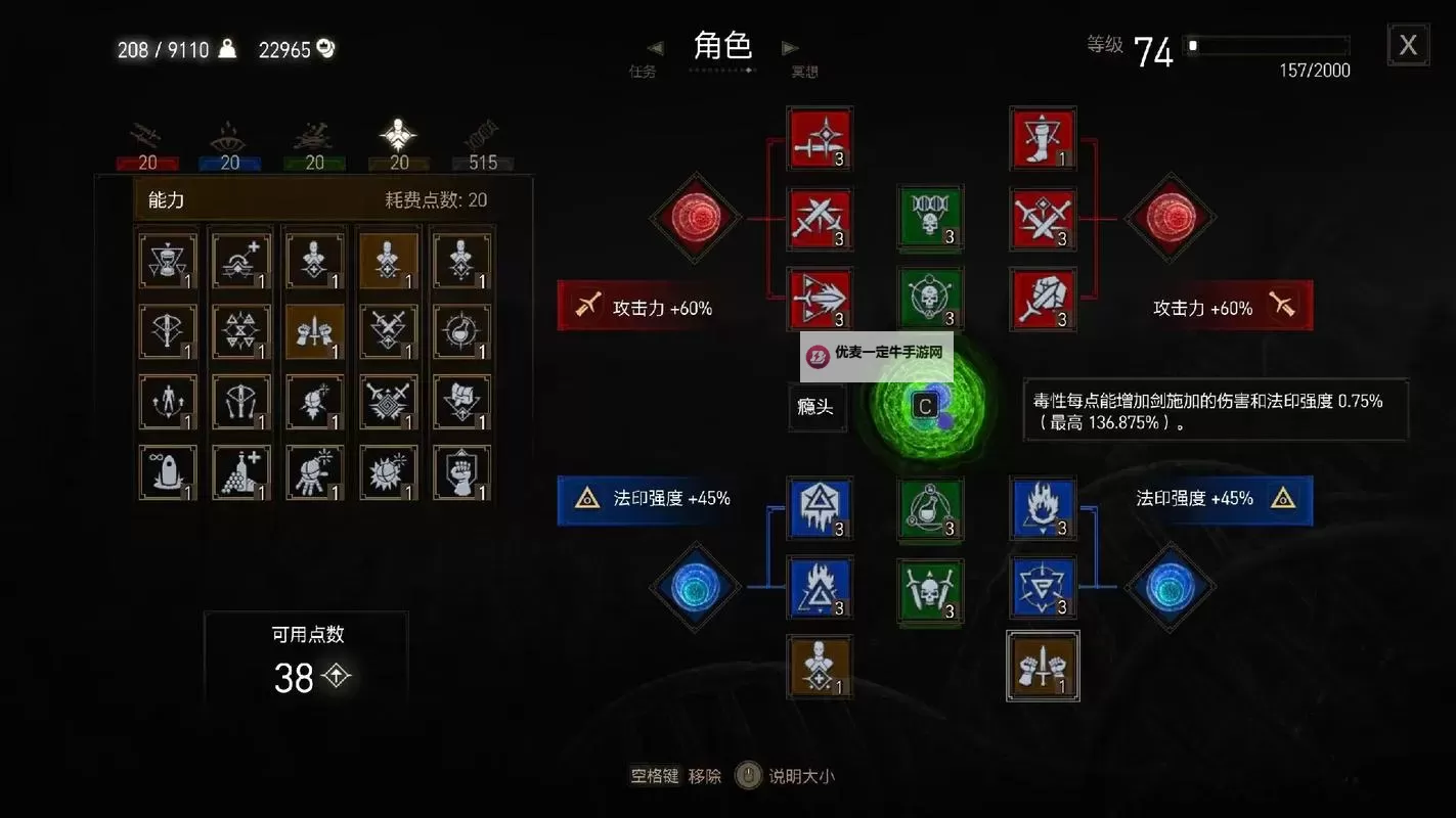 《巫师3》法印流加点方法与战斗技巧 法印流怎么玩图1
