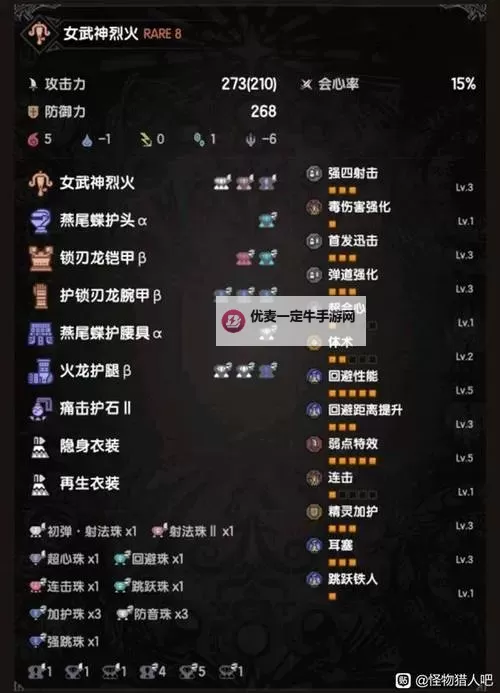 《怪物猎人荒野》高容错弓弱特5配装分享图1