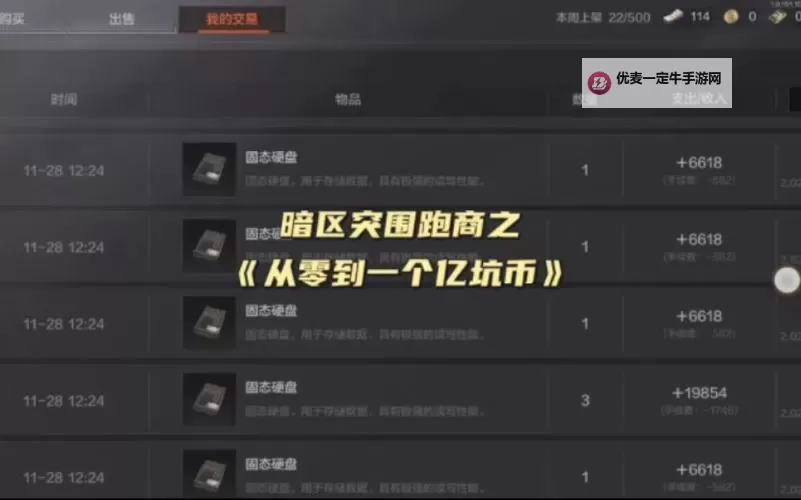 《暗区突围无限》自己的鸡爪流!强封人人赚大钱!图1