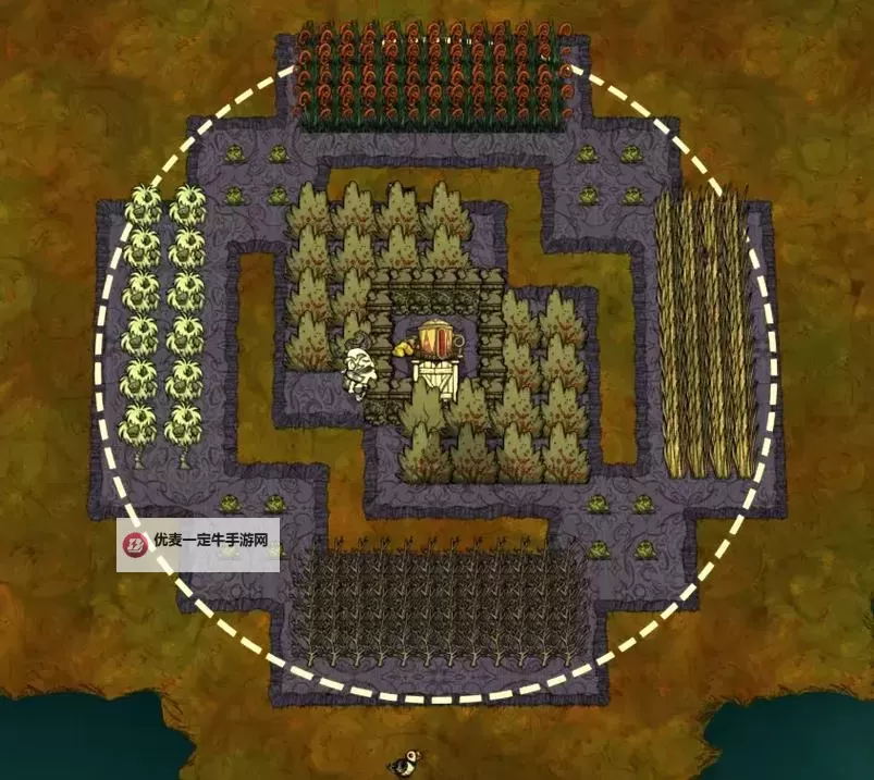 《饥荒》千年狐人物基地建造布局图文介绍图1