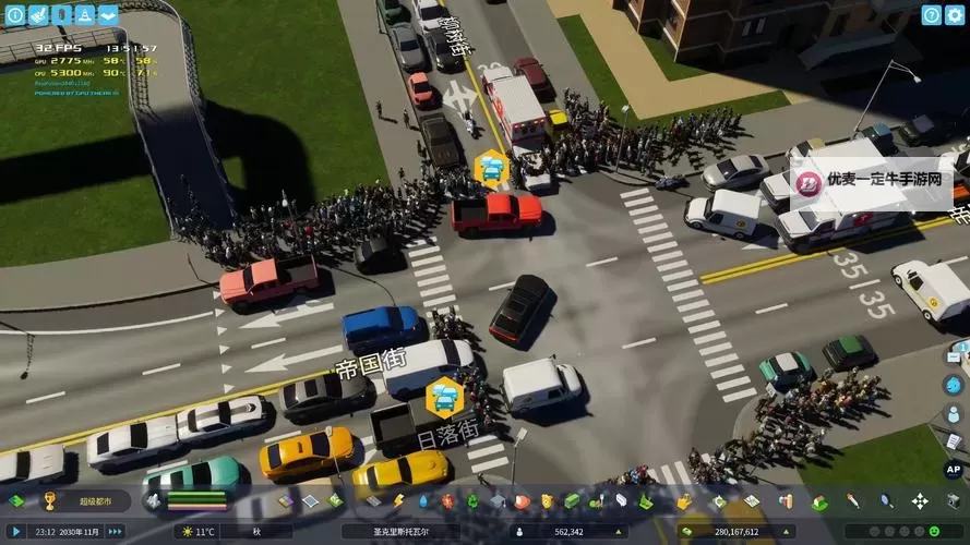 《都市天际线2》交通站出入口堵车解决方案分享 交通站出入口堵车怎么办图1